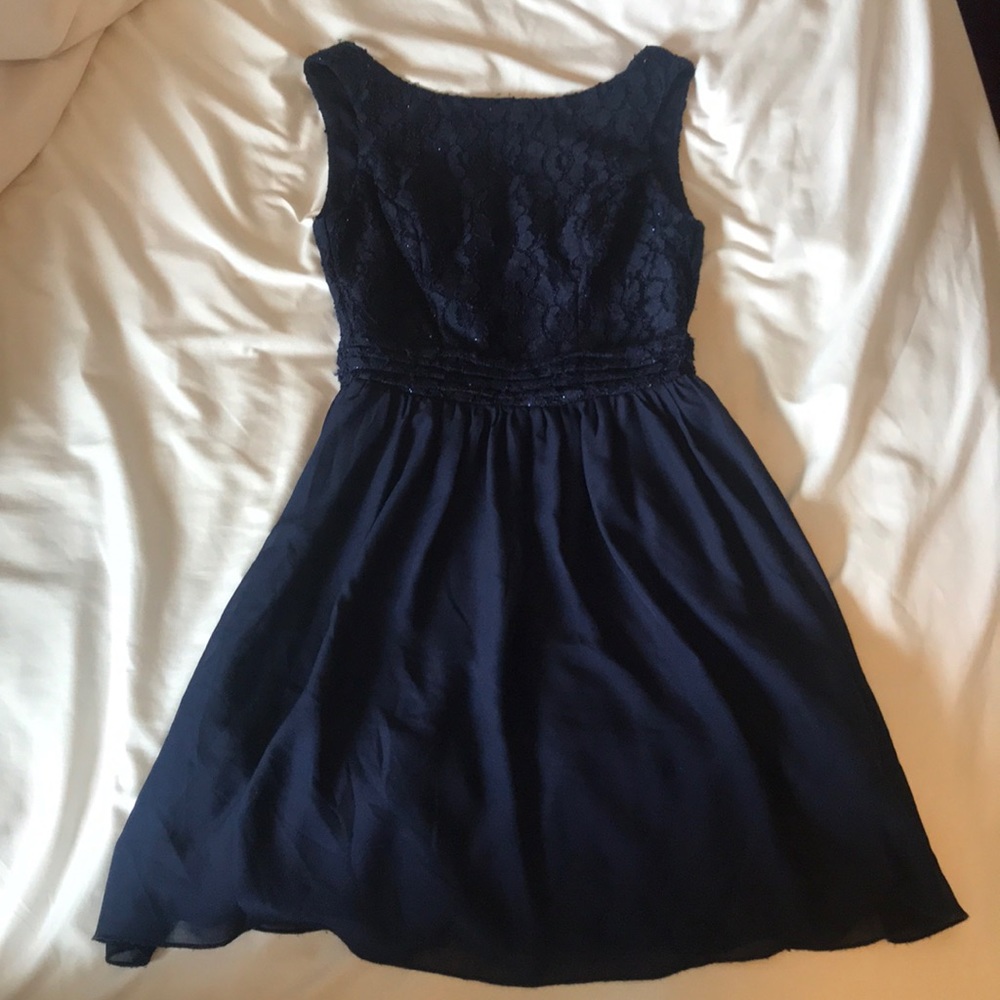 Navy blue homecoming dress
